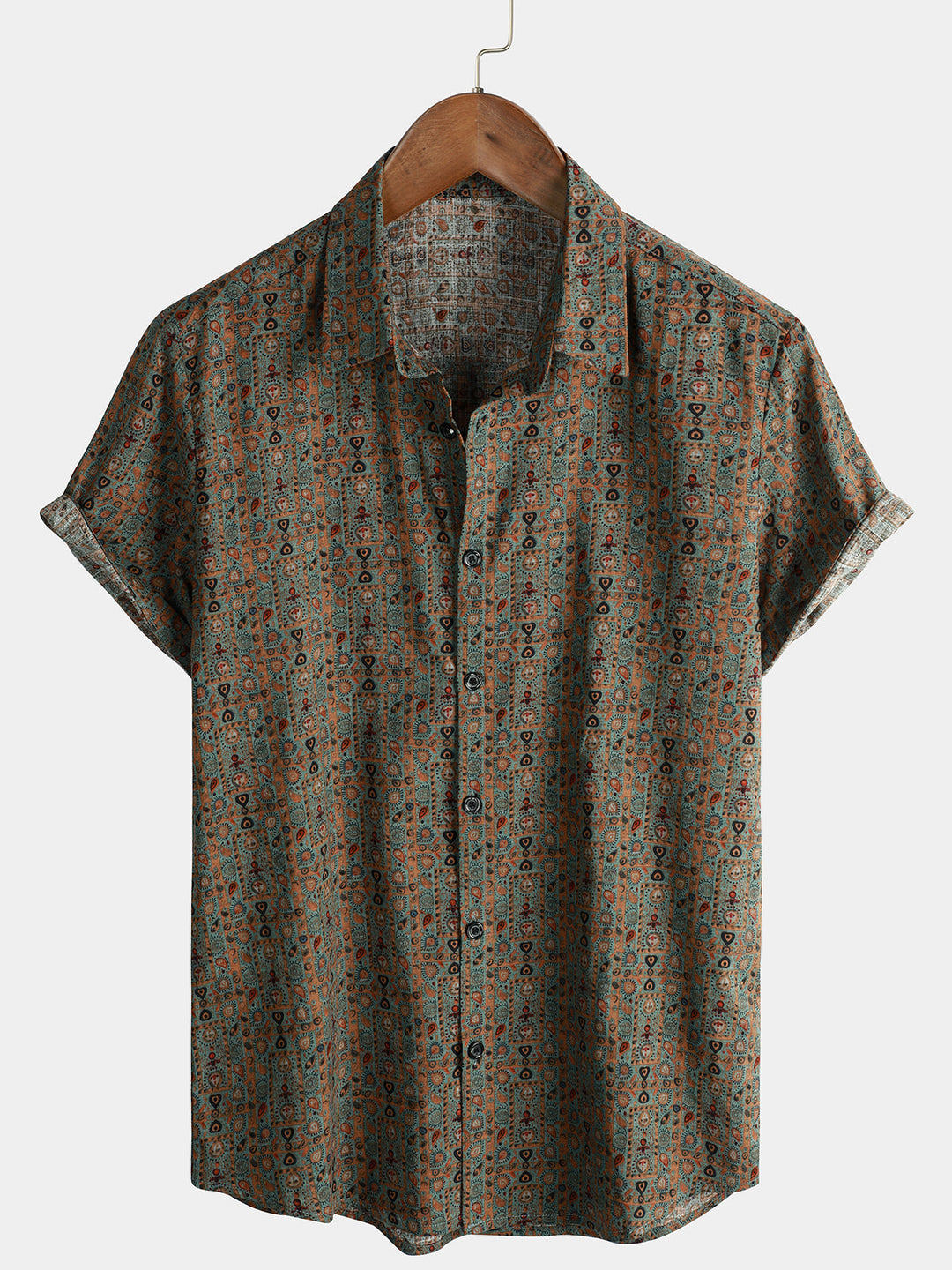 FÉLIX | Chemise à manches courtes et imprimé rétro