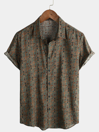 FÉLIX | Chemise à manches courtes et imprimé rétro