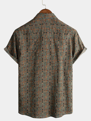 FÉLIX | Chemise à manches courtes et imprimé rétro