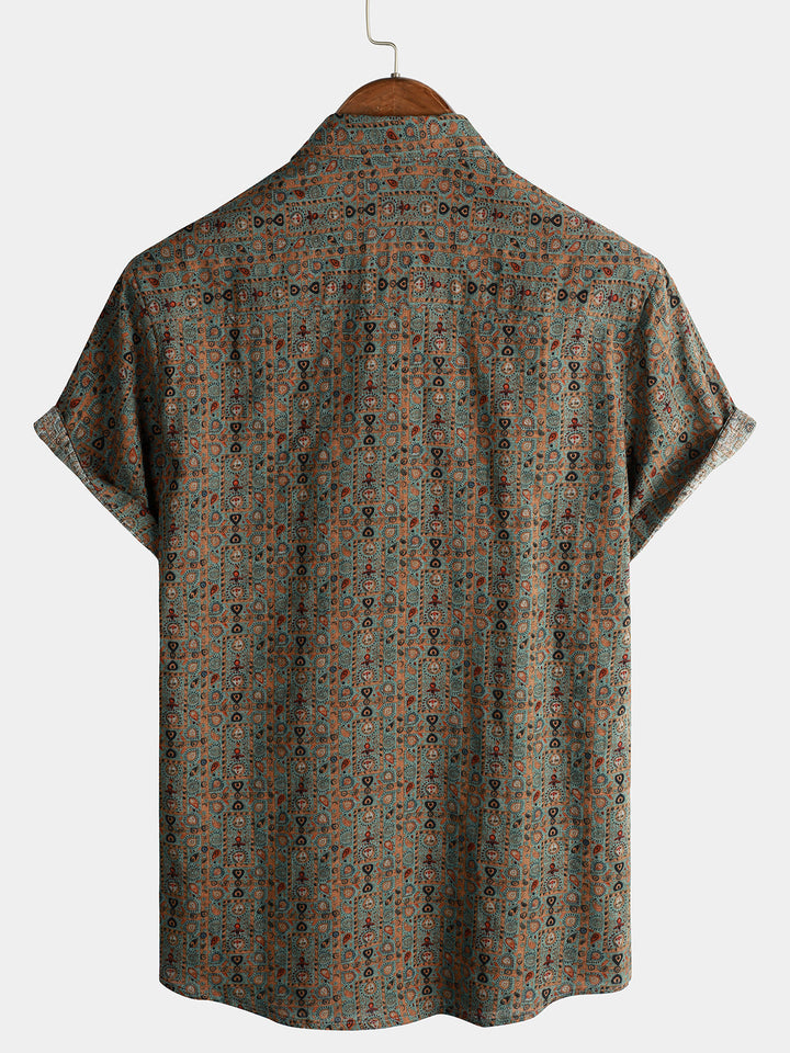 FÉLIX | Chemise à manches courtes et imprimé rétro