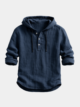 NOÉ | Chemise à capuche et col boutonné