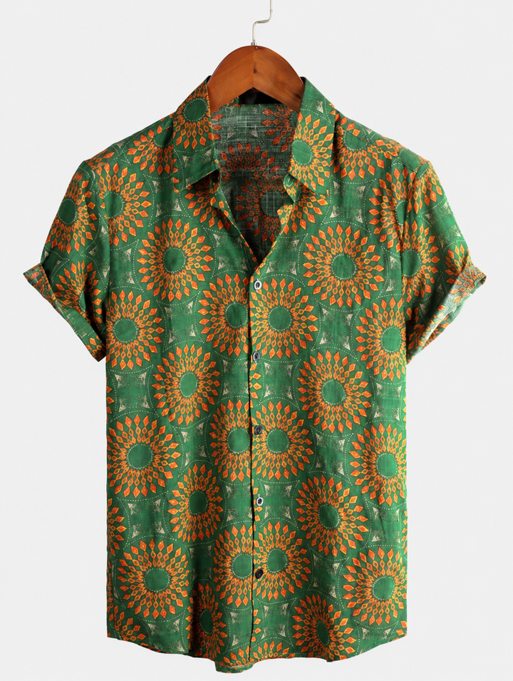 FÉLIX | Chemise à manches courtes et imprimé rétro