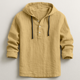NOÉ | Chemise à capuche et col boutonné