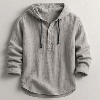 NOÉ | Chemise à capuche et col boutonné