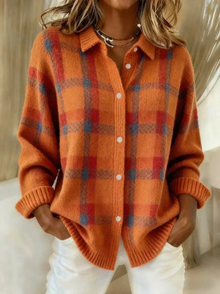 FRANCESCA | Cardigan à carreaux