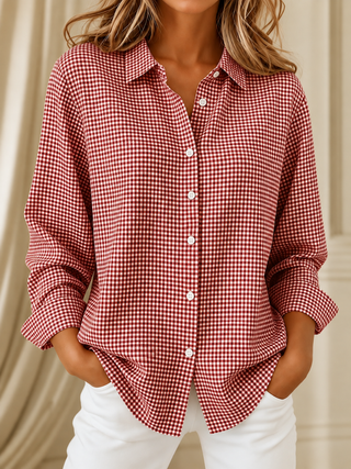Elowen | Chemise boutonnée à carreaux