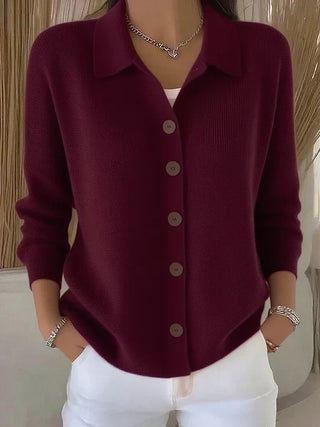 MARCELLE | Cardigan en maille à col montant