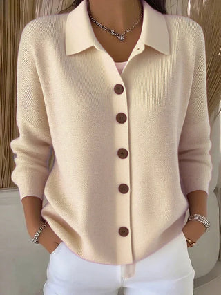 MARCELLE | Cardigan en maille à col montant