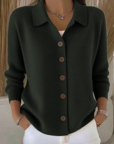 MARCELLE | Cardigan en maille à col montant