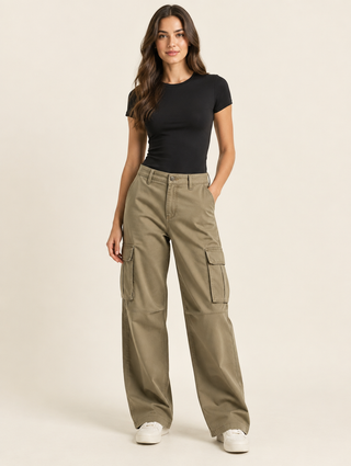 JADE | Pantalon cargo ample