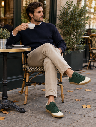 SIMON | Baskets basses au style rétro