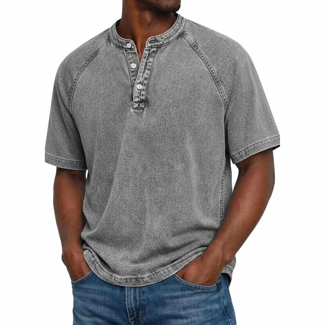 MATHIS | T-shirt à col tunisien