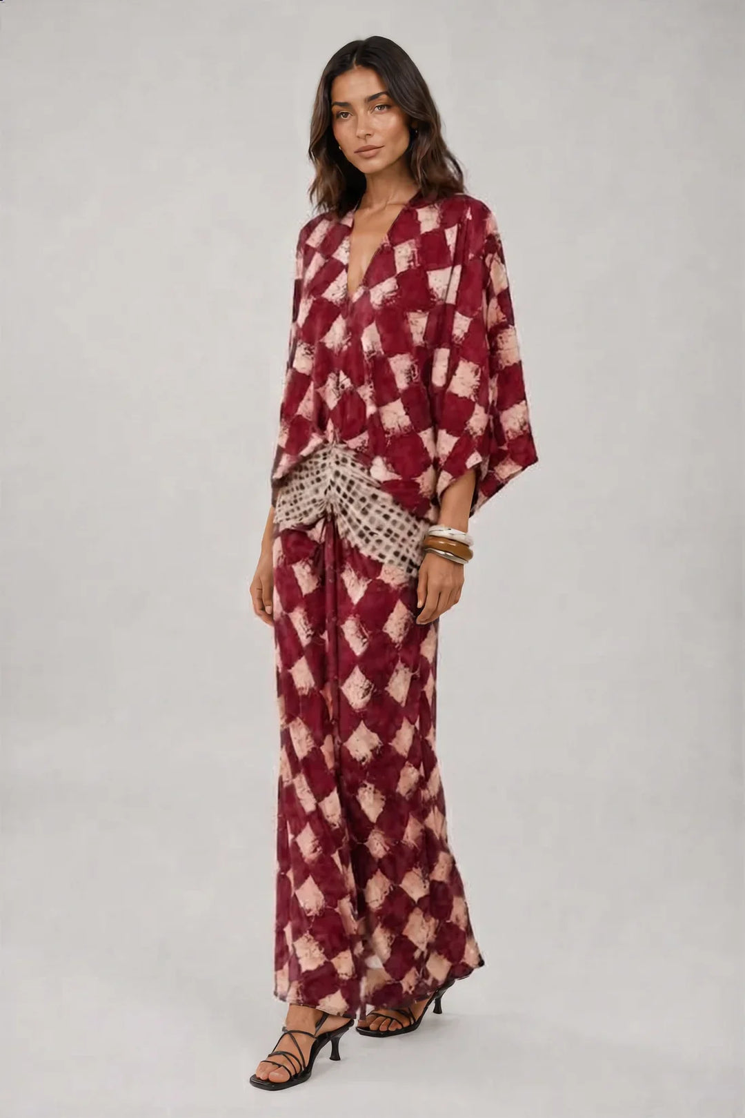 Maëlys | Robe Longue Mosaïque Méditerranée