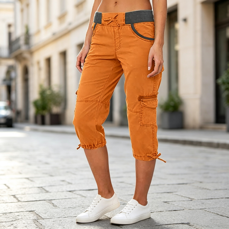 Cléo | Pantalon cargo capri