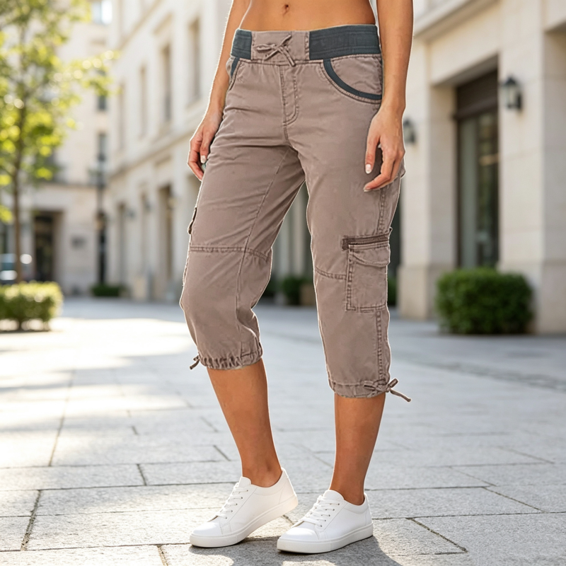 Cléo | Pantalon cargo capri
