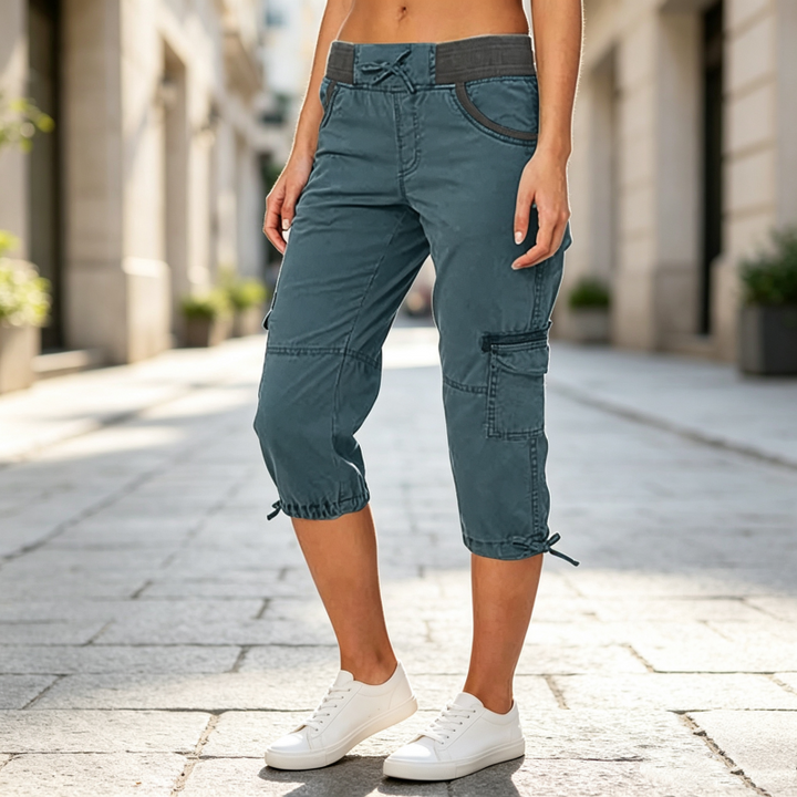 Cléo | Pantalon cargo capri